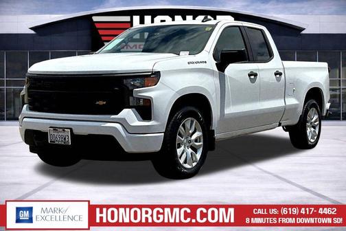 Summit White 2023 Chevrolet Silverado 1500 Custom