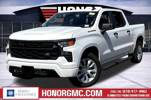 Summit White 2023 Chevrolet Silverado 1500 Custom