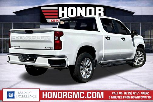 Summit White 2023 Chevrolet Silverado 1500 Custom