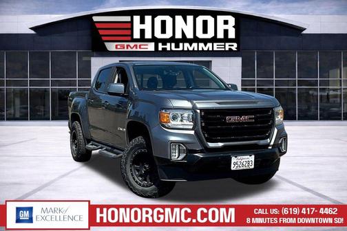 Satin Steel Metallic 2021 GMC Canyon Elevation