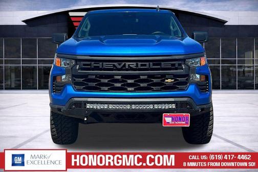 Glacier Blue Metallic 2022 Chevrolet Silverado 1500 Custom