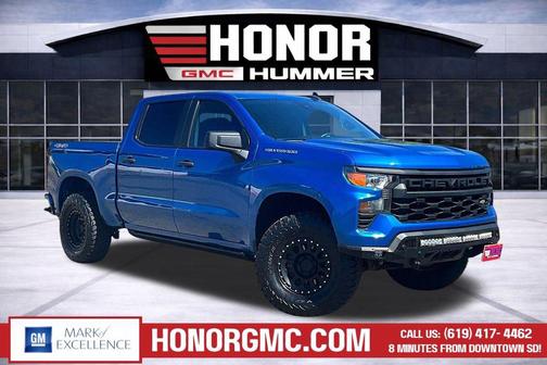 Glacier Blue Metallic 2022 Chevrolet Silverado 1500 Custom