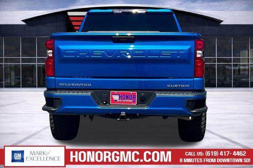 Glacier Blue Metallic 2022 Chevrolet Silverado 1500 Custom