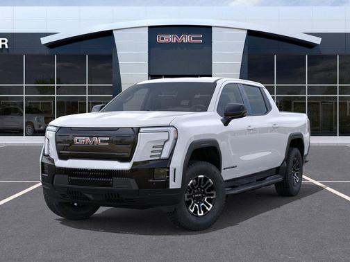 Summit White 2026 GMC Sierra EV Standard Range Elevation