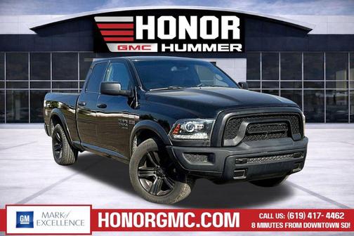 Diamond Black Crystal Pearlcoat 2021 RAM 1500 Classic Warlock Quad Cab 4x2 6'4' Box