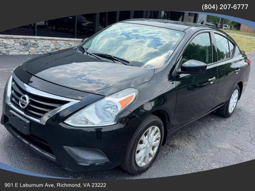 Black 2017 Nissan Versa 1.6 S+