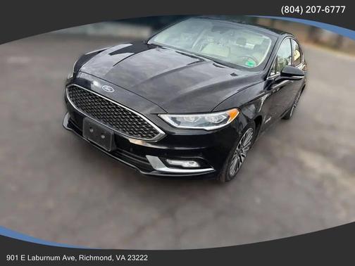 Black 2017 Ford Fusion Hybrid Platinum