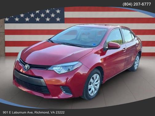 Red 2015 Toyota Corolla L
