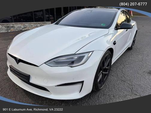 White 2021 Tesla Model S Long Range