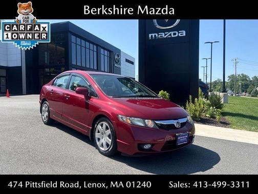 Red 2011 Honda Civic LX