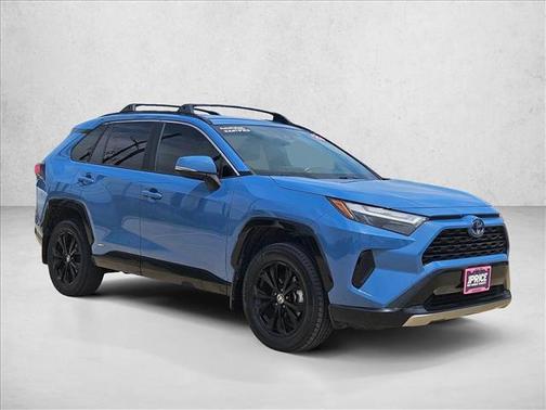 Cavalry Blue 2023 Toyota RAV4 Hybrid SE