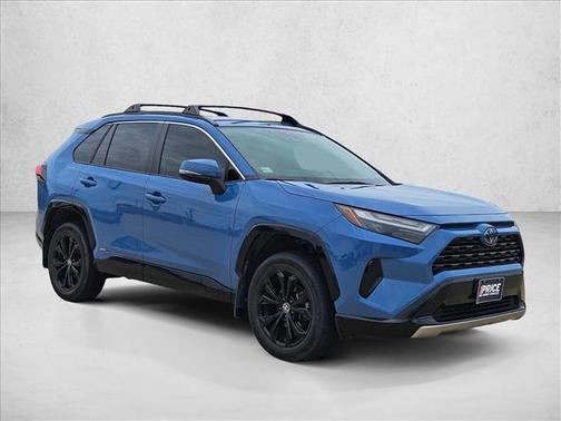 Cavalry Blue 2023 Toyota RAV4 Hybrid SE