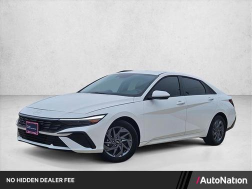 Serenity White 2025 Hyundai ELANTRA HEV Blue