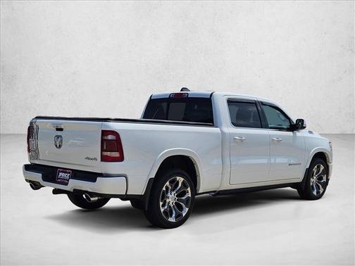 Ivory White Tri-Coat Pearlcoat 2020 RAM 1500 Longhorn