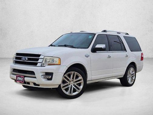 White Platinum Metallic Tri-Coat 2015 Ford Expedition King Ranch