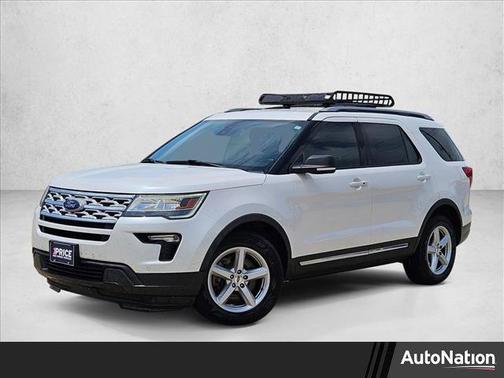 White Platinum Metallic Tri-Coat 2019 Ford Explorer XLT