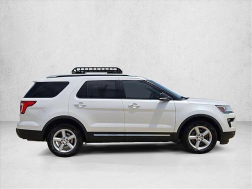 White Platinum Metallic Tri-Coat 2019 Ford Explorer XLT