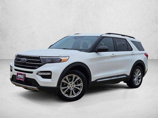 Star White Metallic Tri-Coat 2020 Ford Explorer XLT