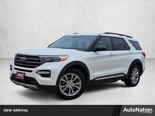 Star White Metallic Tri-Coat 2020 Ford Explorer XLT