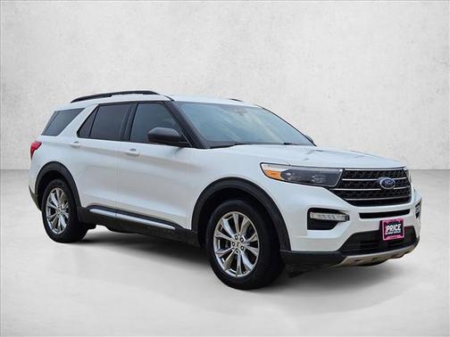 Star White Metallic Tri-Coat 2020 Ford Explorer XLT