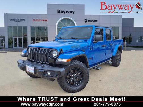 Hydro Blue Pearlcoat 2021 Jeep Gladiator Willys 4x4