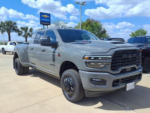 Ceramic Gray Clearcoat 2026 RAM 3500 Laramie Mega Cab 4x4 6'4' Box