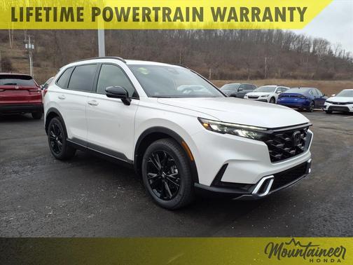 Platinum White Pearl 2026 Honda CR-V Hybrid Sport Touring AWD