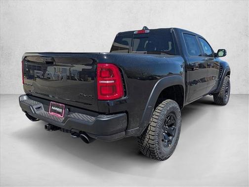 Diamond Black Crystal Pearlcoat 2026 RAM 1500 RHO Crew Cab 4x4 5'7' Box