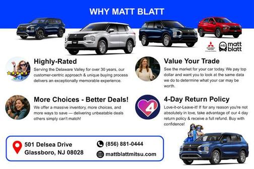 Lightning Blue Metallic 2026 Mitsubishi Eclipse Cross LE