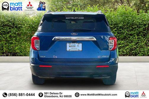 Blue 2023 Ford Explorer XLT