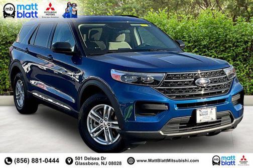 Blue 2023 Ford Explorer XLT