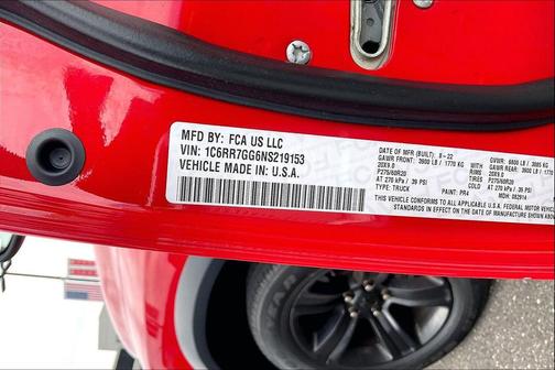 Flame Red Clearcoat 2022 RAM 1500 Classic Warlock Quad Cab 4x4 6'4' Box
