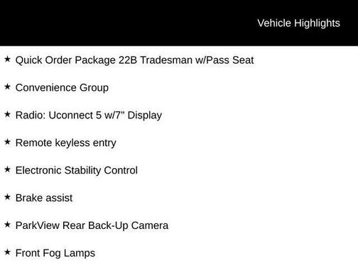 2025 RAM ProMaster 2500 Tradesman