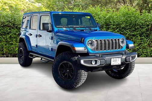 Hydro Blue Pearlcoat 2025 Jeep Wrangler 4-Door Sahara 4x4