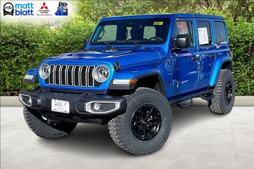 Hydro Blue Pearlcoat 2025 Jeep Wrangler 4-Door Sahara 4x4