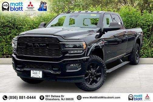 Diamond Black Crystal Pearlcoat 2023 RAM 2500 Limited Crew Cab 4x4 6'4' Box