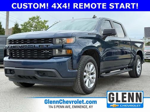 Northsky Blue Metallic 2021 Chevrolet Silverado 1500 Custom