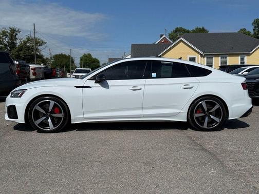 Glacier White Metallic 2023 Audi A5 Sportback 45 S Line Premium Plus