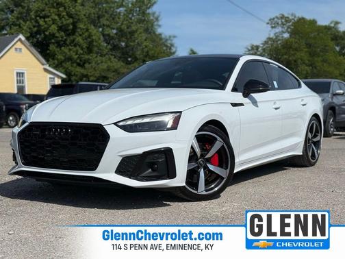 Glacier White Metallic 2023 Audi A5 Sportback 45 S Line Premium Plus
