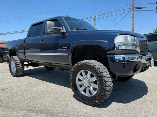 Cadet Blue Metallic 2005 GMC Sierra 2500 SLT H/D Crew Cab