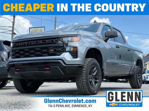 Sterling Gray Metallic 2026 Chevrolet Silverado 1500 Custom Trail Boss