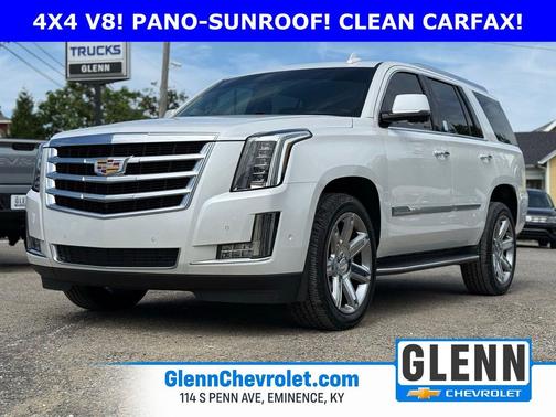 Crystal White Tricoat 2018 Cadillac Escalade Luxury