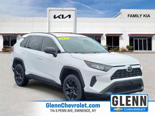 Super White 2021 Toyota RAV4 LE