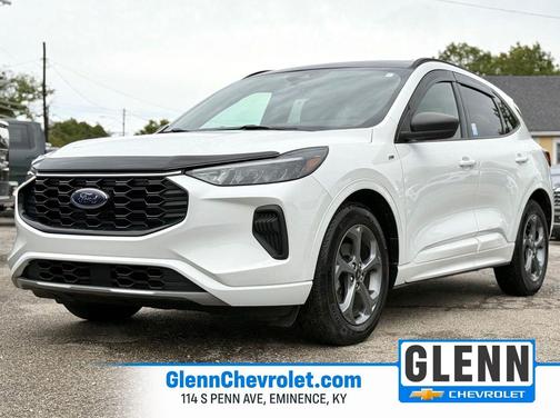 Star White Metallic Tri-Coat 2024 Ford Escape ST-Line