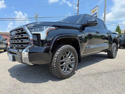 Midnight Black Metallic 2023 Toyota Tundra Hybrid Platinum