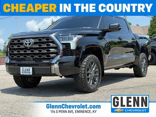 Midnight Black Metallic 2023 Toyota Tundra Hybrid Platinum