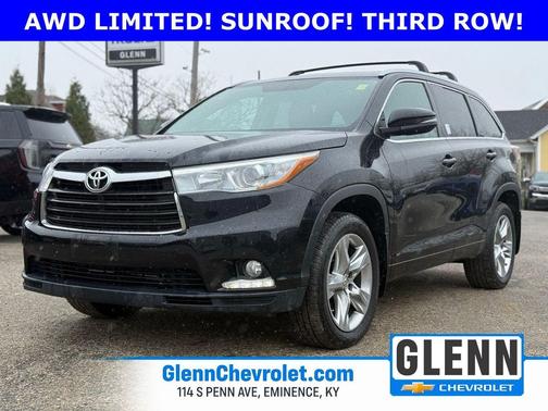 Attitude Black Metallic 2015 Toyota Highlander Limited