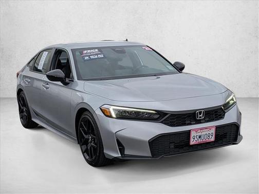 Solar Silver Metallic 2025 Honda Civic Sport