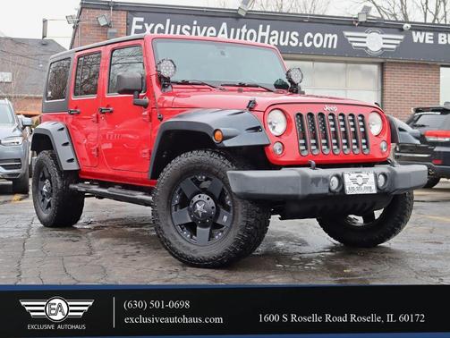 Red 2014 Jeep Wrangler Unlimited Sport