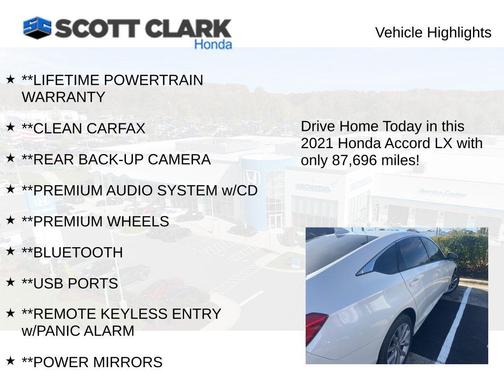 2021 Honda Accord LX 1.5T